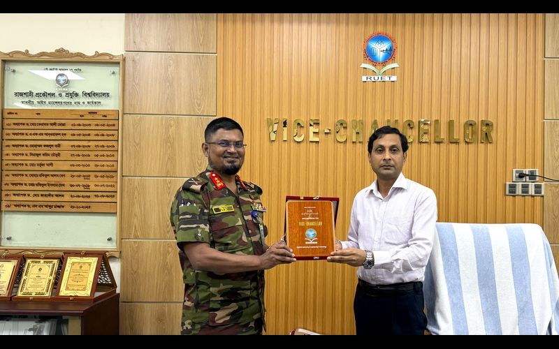 REB Chairman Pays Courtesy Call on RUET Vice-Chancellor  RUET